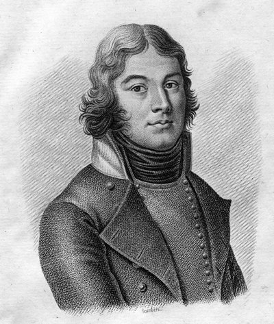 Kenraali Lazare Louis Hochen (1768-1797) muotokuva - "" Ranskalaisten kenraalien muotokuvia ranskalaisten voittojen ja valloitusten jälkeen". Kaiverrus Ambroise Tardieu 1818. Stella Collection. tekijältä Ambroise Tardieu