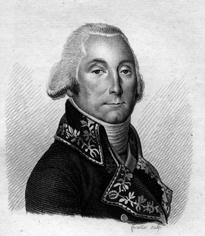 Olivier Macoux Rivaud de la Raffinieren (1766-1839) muotokuva. Kenraali et Baron d