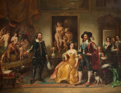 Rubens esittelee kuvansa Rauha ja sota Kaarle I:lle, 1858–71 tekijältä Ambrosini Jerôme