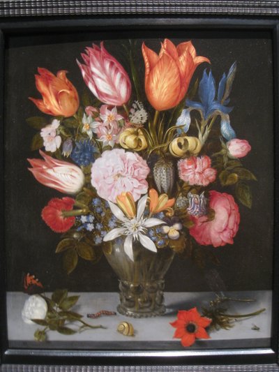 Kukkia lasissa tekijältä Ambrosius Bosschaert