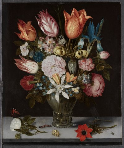 Kukat lasissa, 1606. tekijältä Ambrosius Bosschaert