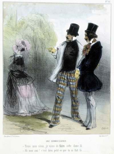 Tuttava - Chamin "" Madeleines" -elokuvassa, n. 1870-1880 tekijältä Amédée de Noé