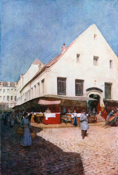 La Vieille Boucherie, Liege (värilitro) tekijältä Amedee (after) Forestier