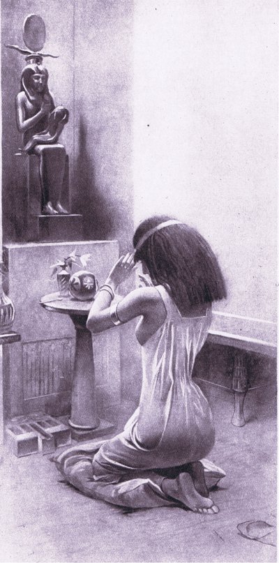 Egyptiläinen nainen hartauksissaan, 1925 tekijältä Amedee Forestier