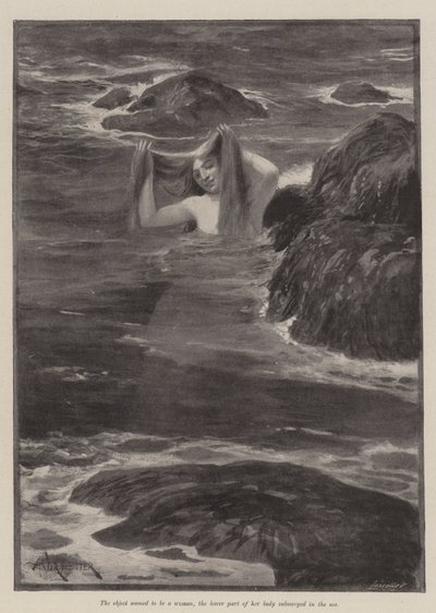 Mermaid of Lighthouse Point, kirjoittanut Bret Harte tekijältä Amedee Forestier