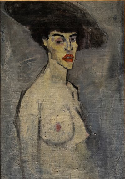 Alaston hattu päässä tekijältä Amedeo Modigliani