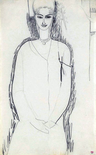 Ana Akhmatova, 1911 tekijältä Amedeo Modigliani