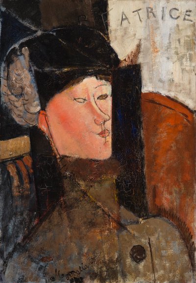 Beatrice (Beatrice Hastingsin muotokuva) tekijältä Amedeo Modigliani