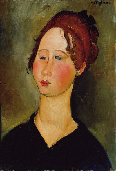 Burgundialainen nainen, 1918 tekijältä Amedeo Modigliani