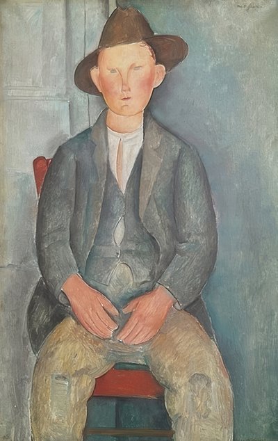 Pieni maanviljelijä. Noin 1918 tekijältä Amedeo Modigliani