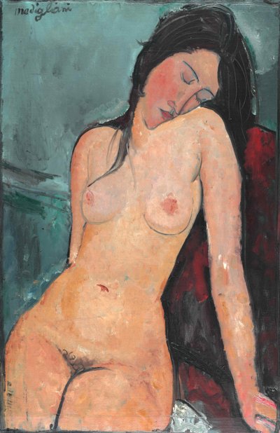 Nainen alaston , c. 1916. tekijältä Amedeo Modigliani