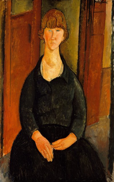 Kukkamyyjä, 1919 tekijältä Amedeo Modigliani
