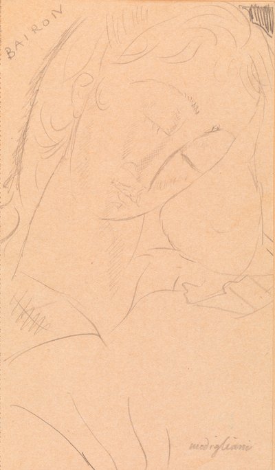 Pää - Bairon tekijältä Amedeo Modigliani