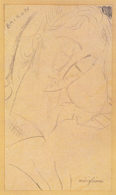 Pää - Bairon tekijältä Amedeo Modigliani