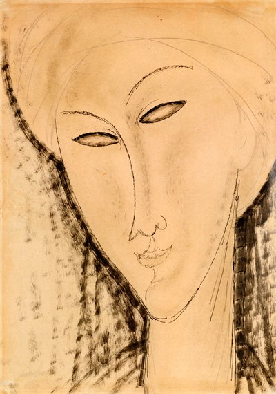 Naisen pää tekijältä Amedeo Modigliani