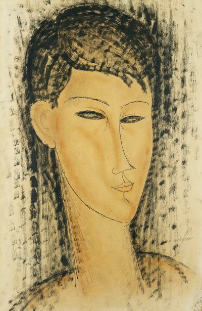 Nuorten Naisten johtaja; Nuoren naisen johtaja, 1914 tekijältä Amedeo Modigliani