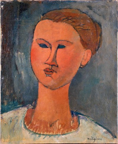 Nuoren naisen pää tekijältä Amedeo Modigliani