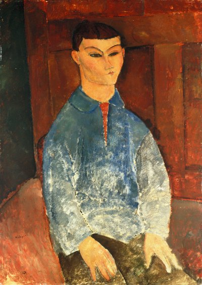 Moise Kisling istuu, 1916 tekijältä Amedeo Modigliani