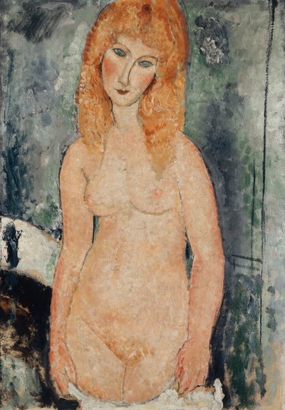 Alaston seisova, n. 1917-1918 tekijältä Amedeo Modigliani