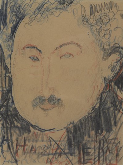 Adolphe Baslerin muotokuva, n. 1916 (conté värikynä) tekijältä Amedeo Modigliani