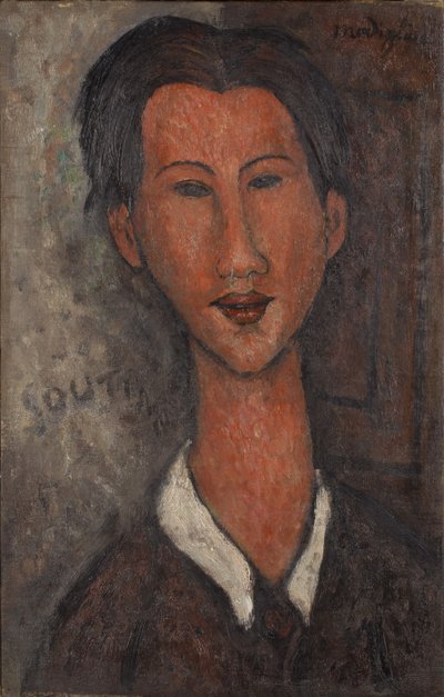 Chaïm Soutinen muotokuva 1893-1943, 1917 tekijältä Amedeo Modigliani