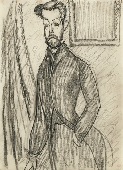 Tohtori Paul Alexandren (1881-1968) muotokuva, Modigliani, Amedeo (1884-1920) tekijältä Amedeo Modigliani
