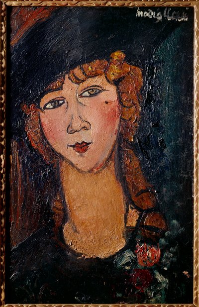 Muotokuva Lolottesta Amedeo Modiglianin (1884-1920) maalaus 1917 su. 0,35x0,55 m Pariisi, kansallisen nykytaiteen museo tekijältä Amedeo Modigliani