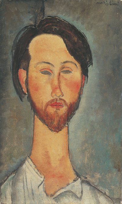 Léopold Zborowskin muotokuva 1889-1932, 1918. tekijältä Amedeo Modigliani