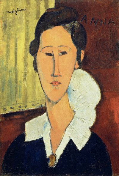 Madame Hanka Zborowskan muotokuva, 1917 tekijältä Amedeo Modigliani