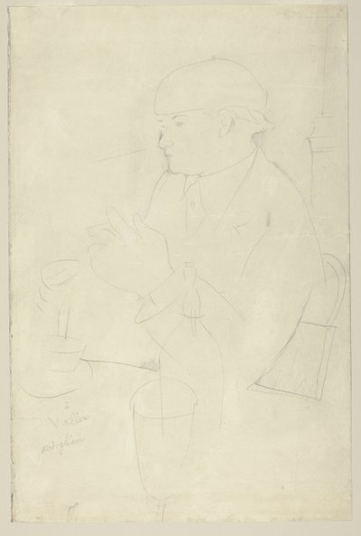 Portrait of Vallin tekijältä Amedeo Modigliani