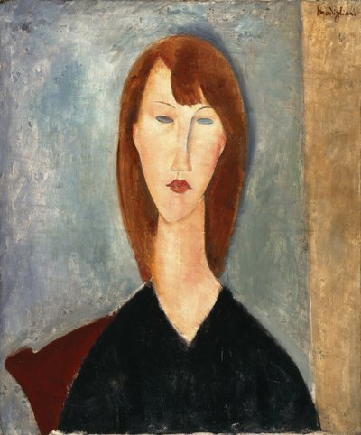 Tuntemattoman mallin muotokuva (öljy kankaalle) tekijältä Amedeo Modigliani
