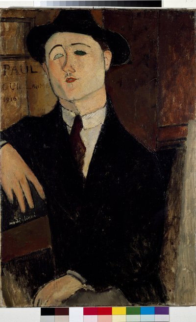 Ranskalaisen psykologin Paul Guillaumen muotokuva tekijältä Amedeo Modigliani