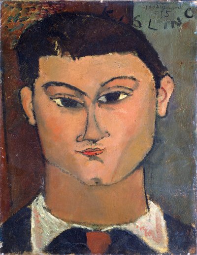 Taidemaalari Miose Kislingin muotokuva tekijältä Amedeo Modigliani