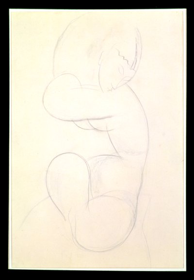 Istuva nainen alaston tekijältä Amedeo Modigliani