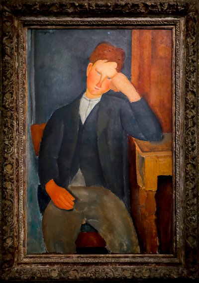 Nuori oppipoika, n. 1918-1919 (öljy kankaalle) tekijältä Amedeo Modigliani
