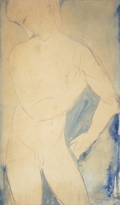 Nuori alaston poika; Alaston nuori poika tekijältä Amedeo Modigliani