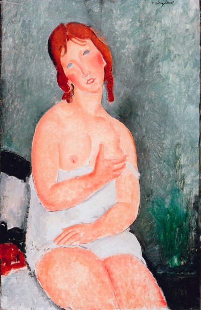 Nuori nainen paidassa, 1818 tekijältä Amedeo Modigliani