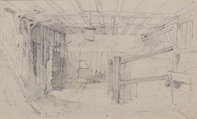 Tallin sisällä, n. 1810 (lyijykynä) tekijältä Amelia Long