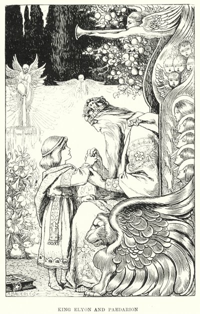 Kuningas Elyon ja Paedarion (kaiverrus) tekijältä Amelia M. (attr.to) Bowerley or Bauerle