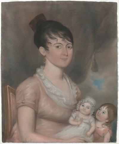 Anna Margaret Blake ja hänen kaksi lastaan tekijältä American 19th Century