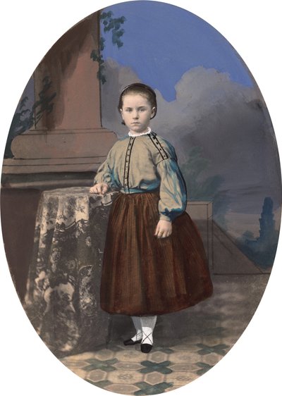 Tytön muotokuva tekijältä American 19th Century