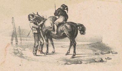 Nuoret ja hevonen tekijältä American 19th Century