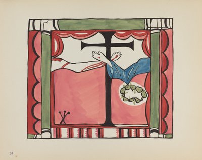 Levy 14: Pääalttaritaulu, Chimayo: Portfoliosta "Spanish Colonial Designs of New Mexico" tekijältä American 20th Century
