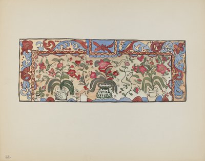 Levy 23: Painting on Buckskin, Laguna: Portfoliosta "Spanish Colonial Designs of New Mexico" tekijältä American 20th Century
