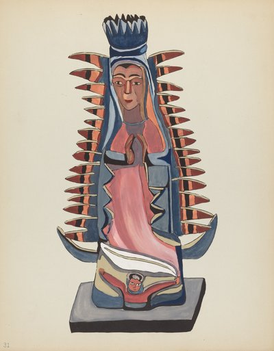 Levy 31: Our Lady of Guadalupe: Portfoliosta "Uuden Meksikon espanjalaiset siirtomaamallit" tekijältä American 20th Century