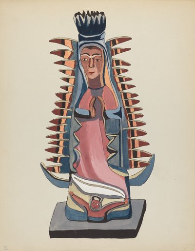 Levy 31: Our Lady of Guadalupe: Portfoliosta "Uuden Meksikon espanjalaiset siirtomaamallit" tekijältä American 20th Century