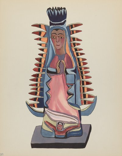 Levy 31: Our Lady of Guadalupe: Portfoliosta "Spanish Colonial Designs of New Mexico" tekijältä American 20th Century