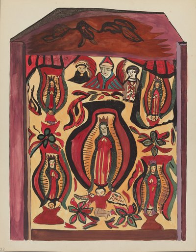 Levy 32: Our Lady of Guadalupe: Portfoliosta "Uuden Meksikon espanjalaiset siirtomaamallit" tekijältä American 20th Century