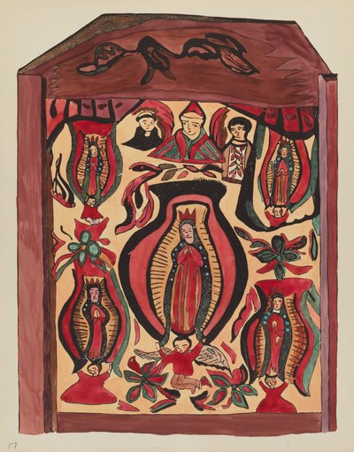 Levy 32: Our Lady of Guadalupe: Portfoliosta "Uuden Meksikon espanjalaiset siirtomaamallit tekijältä American 20th Century