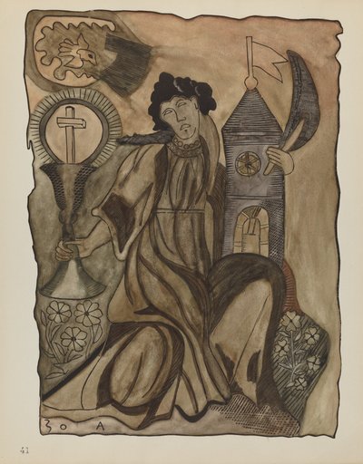 Levy 41: Saint Barbara: Portfoliosta "Uuden Meksikon espanjalaiset siirtomaamallit" tekijältä American 20th Century